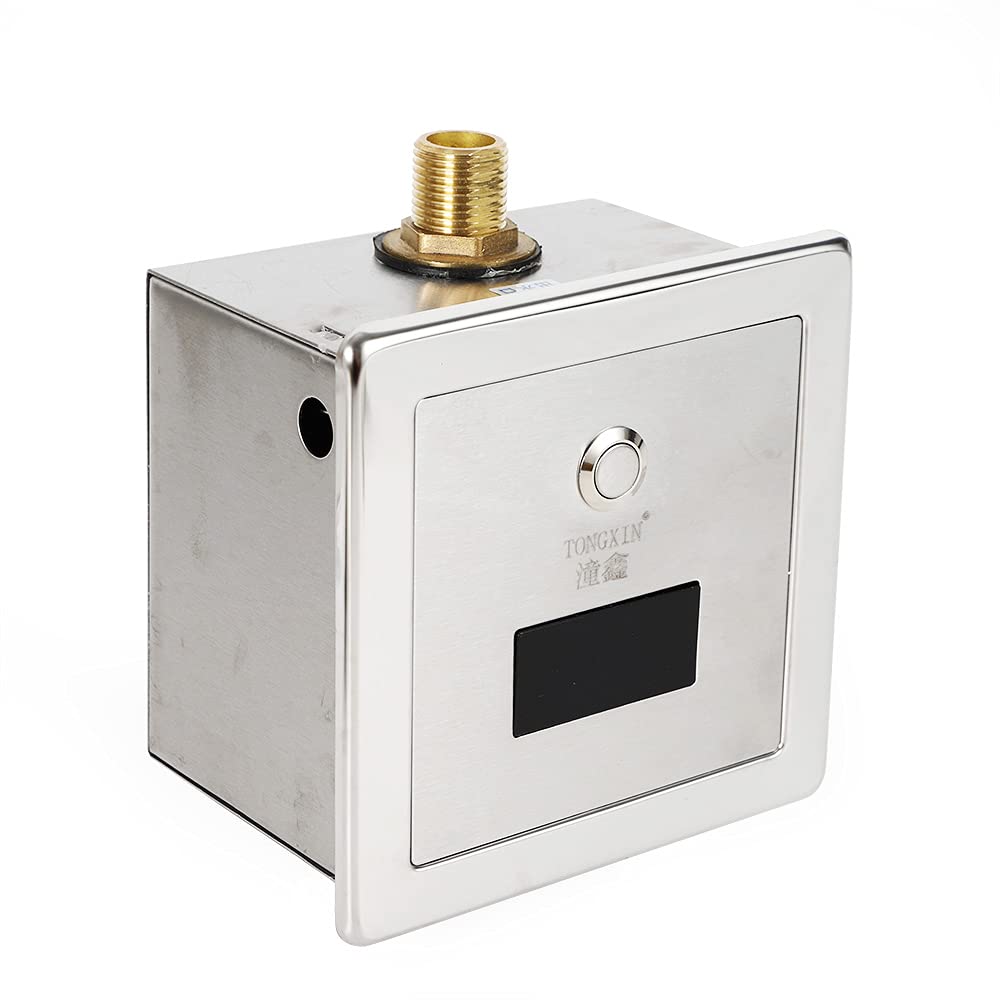 Sensor automático de urinario antisalpicaduras, ambientador de aire para inodoro automático inductivo automático para enjuagar el sensor de inodoro urinario grifos de baño