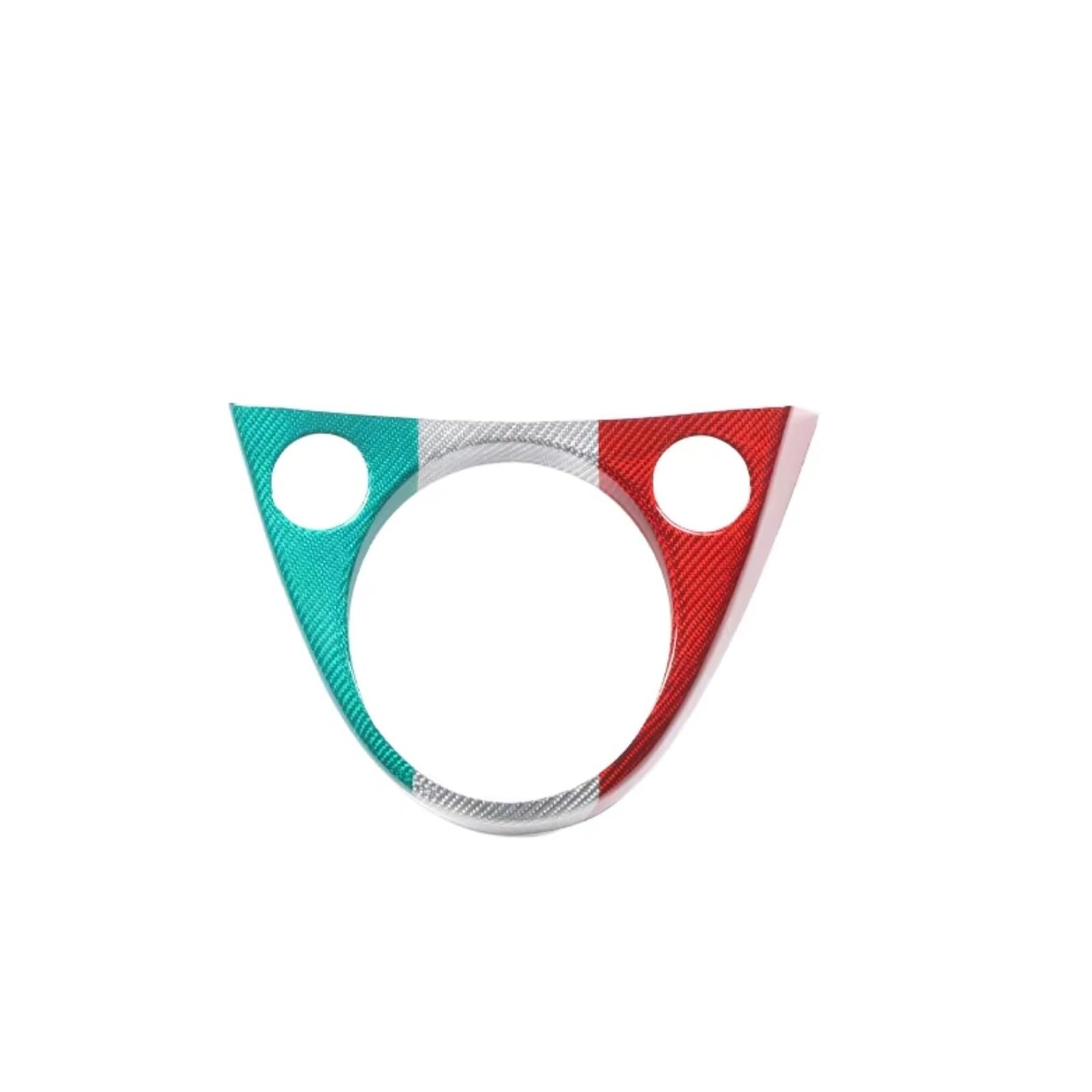 Gear Shift Cover Accessories Compatible for Fiat 500 2011-2024 500E 2012-2019 Compatible for Abarth 595/695/500C 2016-2024 Carbon Fiber(Tri-Color Carbon)