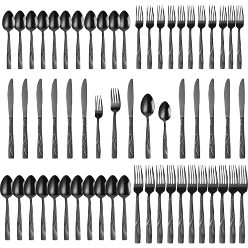 60-Piece Stainless Steel Flatware Set for 12
