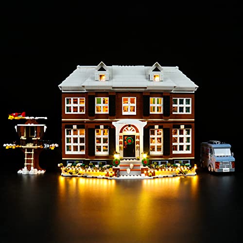 BRICKSHINING LED Lighting Compatible with Lego Home Alone 21330, Light Kit Compatible with Lego 21330, Giving Light to Model, NOT Included The Model Set(Classic Edition)