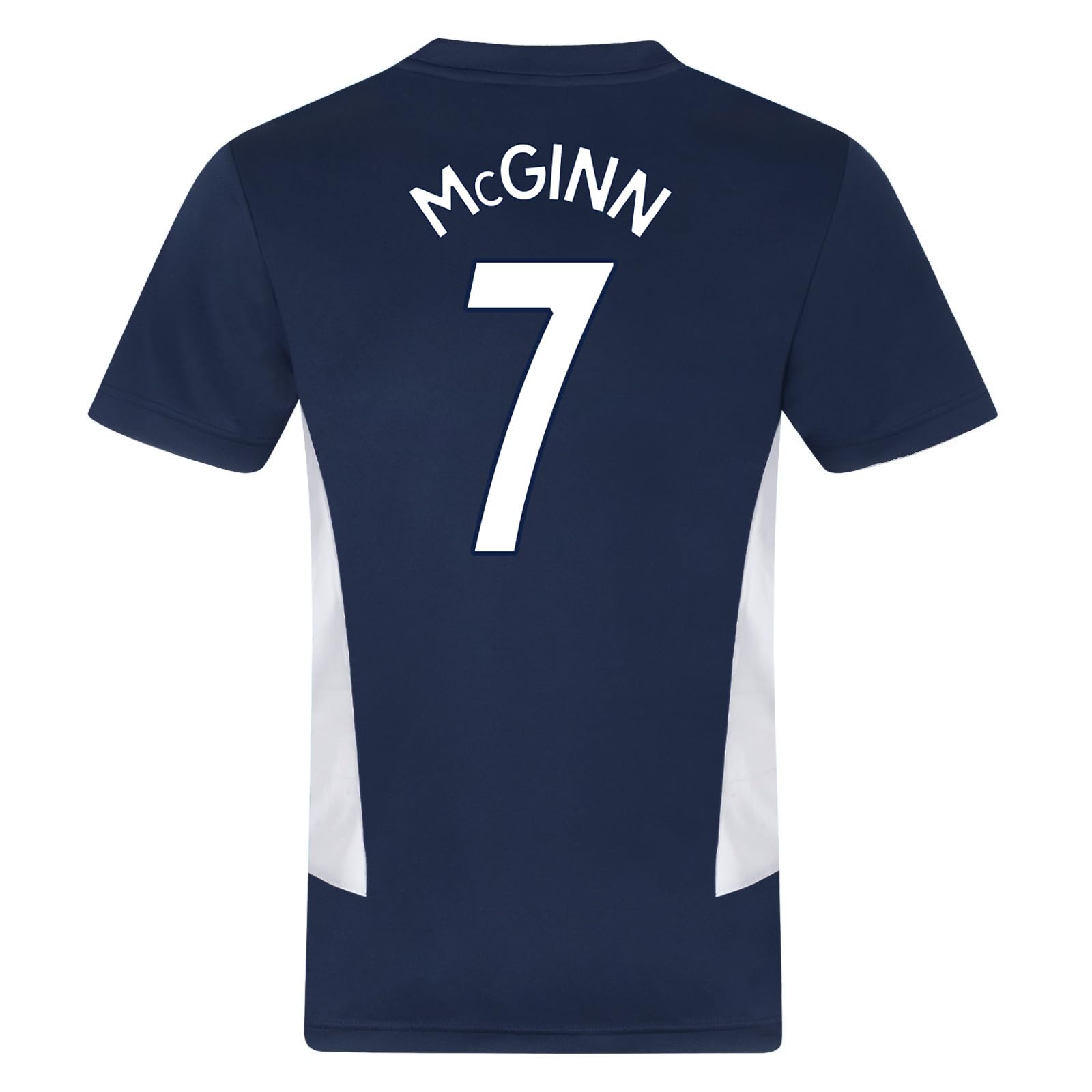 Scottish FA Scotland Mens McGinn 7 Poly T-Shirt Navy XXL