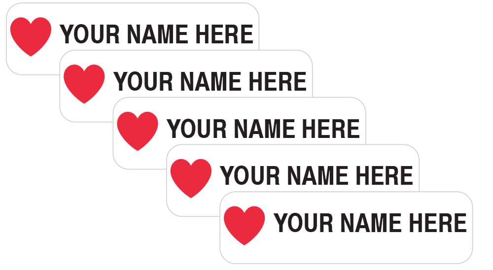 Personalized Name Labels. Waterproof Dishwasher Safe Peel and Stick Labels are Great for School & Office Supplies Daycare Clothing