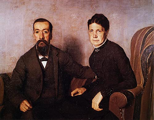 Lienzo Los padres del artista Felix Vallotton poster clásico 60x90cm cuadro para salón moderno