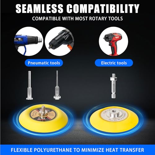 133 piezas de pulido atornillador inalámbrico, 75 mm de papel de lija, juego de preparación de faros, accesorio de lijado para atornillador inalámbrico, taladro eléctrico, disco de lijado - imagen 6