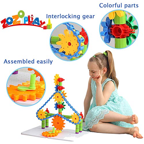 ZoZoplay STEM Learning Toy 170 PCS Engineering Creative Construction Building Blocks Kids Educational Toy Set for Boys and Girls Ages 3 4 5 6 7 8 9 Yr Old - Thumbnail 4