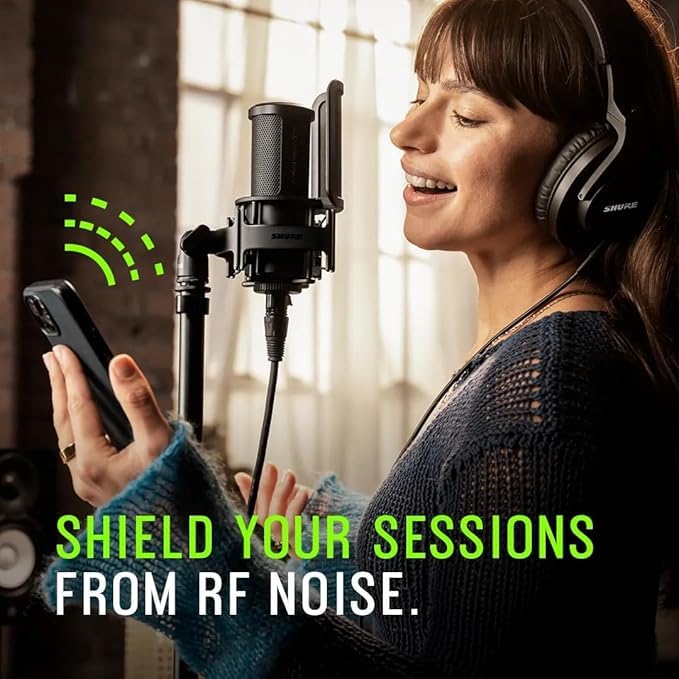 Image of Shure SM4 Studio Recording Microphone Kit, XLR Home Studio Condenser Mic with Mix-Ready Audio - All-Metal Construction, Includes Detachable Magnetic Pop Filter & Shock Mount (SM4-K-KIT) (Pack of 6)