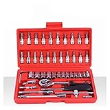 MaGiLL Tool Box Spanner Toolbox Set Auto Repair Sleeve A Full Set of Combined Auto Repair Spanner Ratchet Repair Motorcycle Machinery