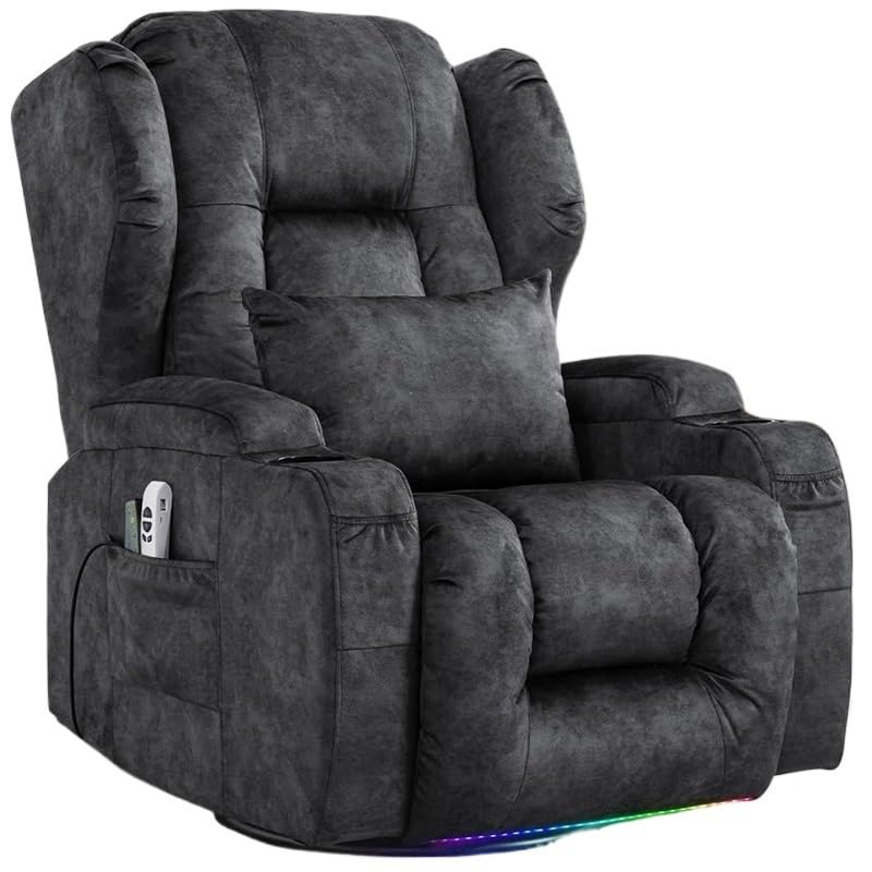 Sillón eléctrico reclinable masaje cuero One Color