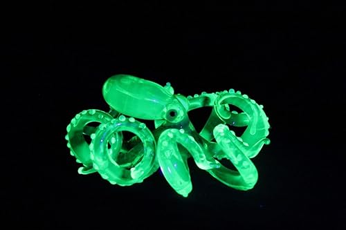 Miniatura 9 de Pulpo Uranio Vidrio Uranio Vidrio Estatuilla Vidrio UV Ratón Estatuilla de Vidrio