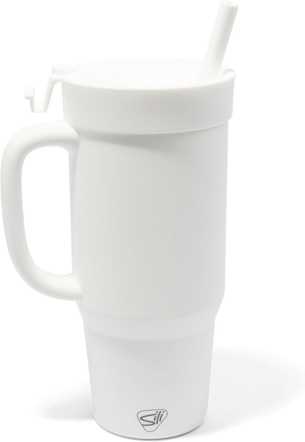 Silipint Humbler 32oz Classic White Silicone Handled