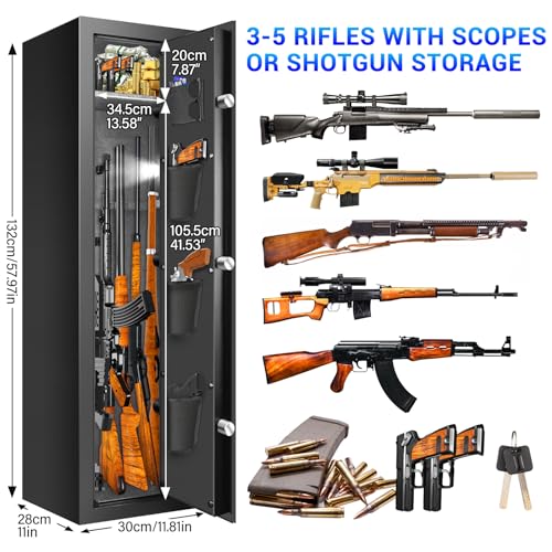 Tiskgg LCD-975 Fireproof Gun Safes For Home Rifle And Pistols thumb #3
