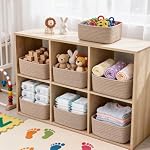 3 Pack Small Baskets for Organizing, Woven Storage Baskets for Shelves - Image 2