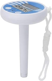 Floating Pool Thermometer,Floating Water Thermometer,Swimming Pool Water Temperature Thermometer,Pool Thermometer Digital Solar Powered Temperature Gauge with String for Pool Spa Hot Tub Pond