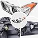 UnayKolb Left And Right Pair Headlight Halogen Headlamp W/o Bulb Compatible With Hyundai Elantra 2011 2012 2013 92101-3Y000 HY2502161