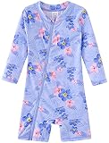 UMELOK Toddler Girls Swimsuit One Piece Full Zip with Long Sleeve UPF 50+ Sun Protection Swimwear Ra