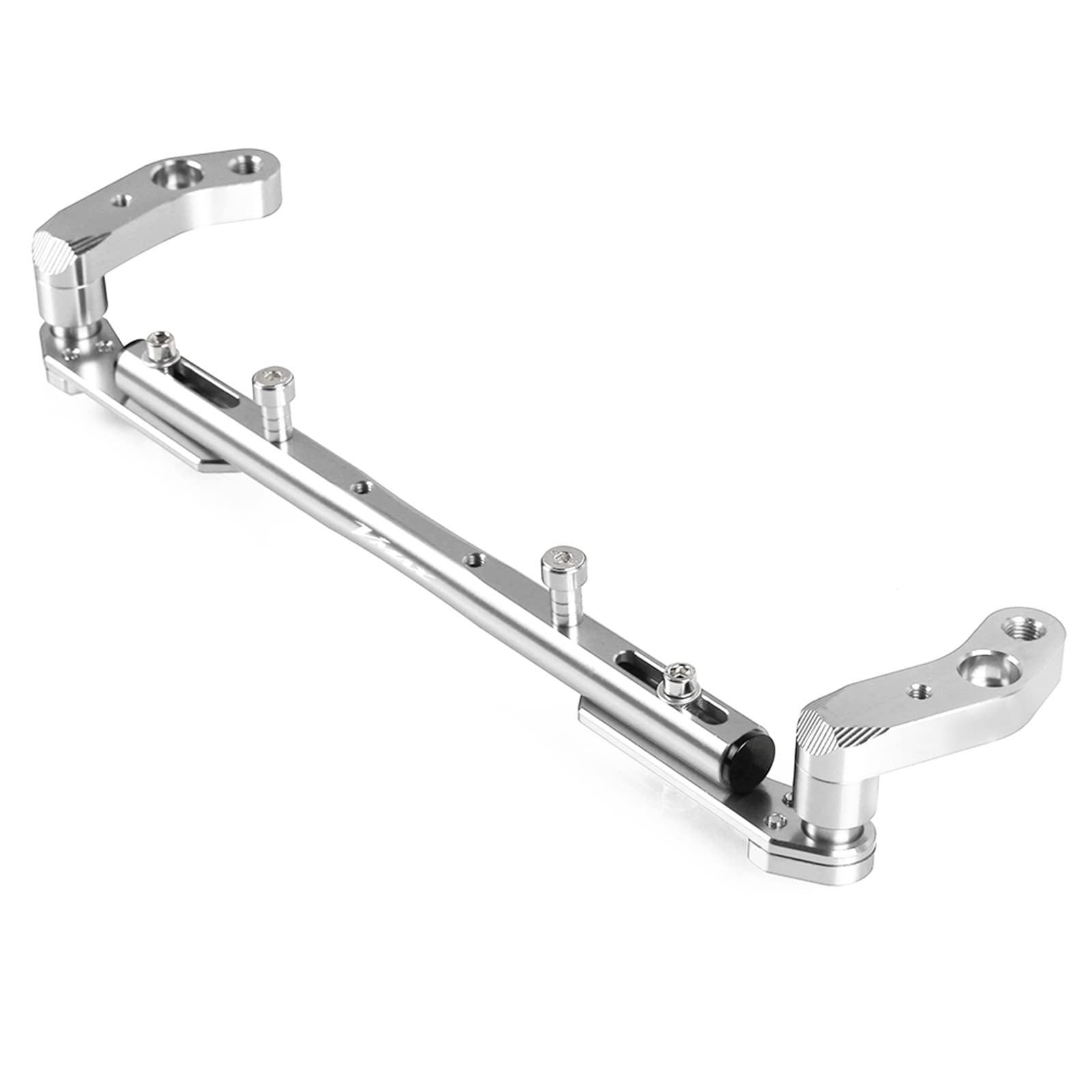 Motorcycle Multifunction Crossbar Handlebar Balance Bar Steering Lever For YAMAHA VMAX 1990-2006 2005 2004 2003 2002 2001 2000 Steering Damper Stabilizer (Color : Silver)