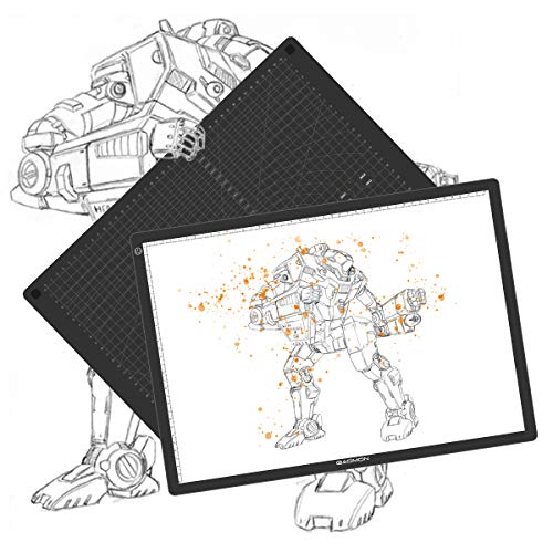 GAOMON GA3 A3 Size LED Tracing Light Board and Cutting Mat - 2 in 1 Design for Diamond Painting, Art Craft, Drawing, Sketching, Tattoo Transferring- (Double Use) GAOMON GA3 A3 Size LED Tracing Light Board and Cutting Mat - 2 in 1 Design for Diamond Painting, Art Craft, Drawing, Sketching, Tattoo Transferring- (Double Use)