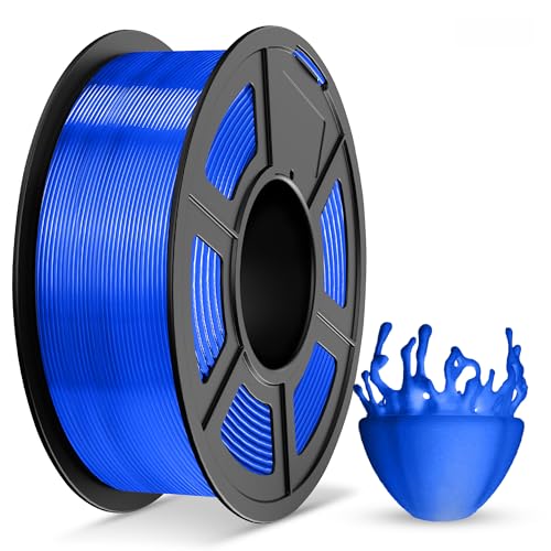 Image of TECBEARS Transparent Blue PLA Plus Filament 1.75 for Most FDM 3D Printers | High Toughness PLA+, Neat Wound 3D Printer Filament, 1kg Spool, Dimensional Accuracy + /- 0.02 mm, Suitable for Beginners