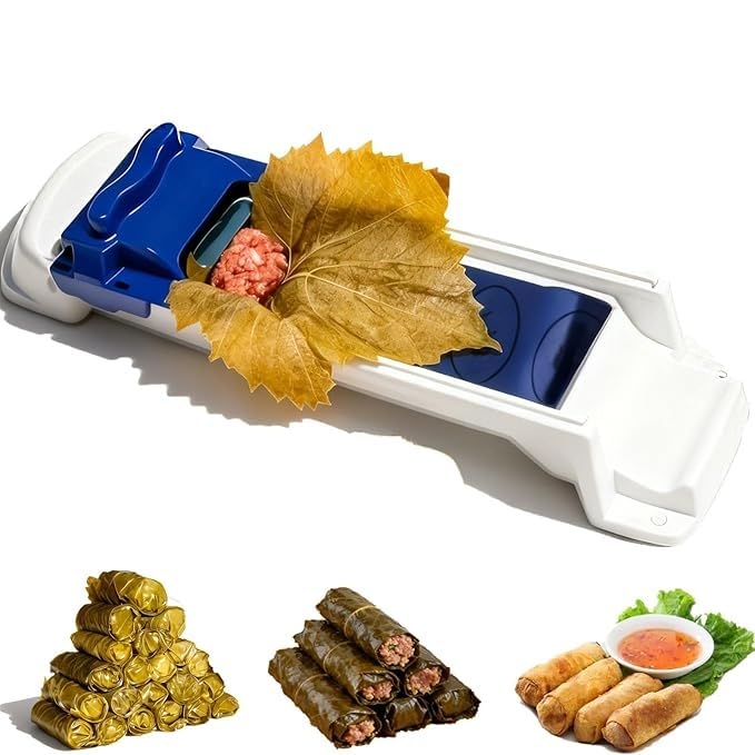 Herramienta para enrollar carne vegetal, máquina de rodillos, máquina para hacer rollitos de primavera, huevo de plástico multifuncional, herramienta de cocina fácil de usar, máquina de cocina DIY