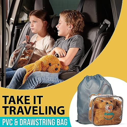Image of FRIENDLY CUDDLE Weighted Lap Blanket for Kids & Adults - Kids Weighted Blanket - ASD, Sensory Processing Weighted Stuffed Animals Dog Toy - Microwavable Weighted Lap Pad for Kids, 5 Lbs.