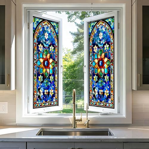 Vinilo decorativo para ventana privacidad 17.5x39.4 pulg. miniatura 5