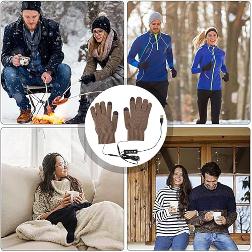 Gants chauffants connectables par USB à température réglable - 4