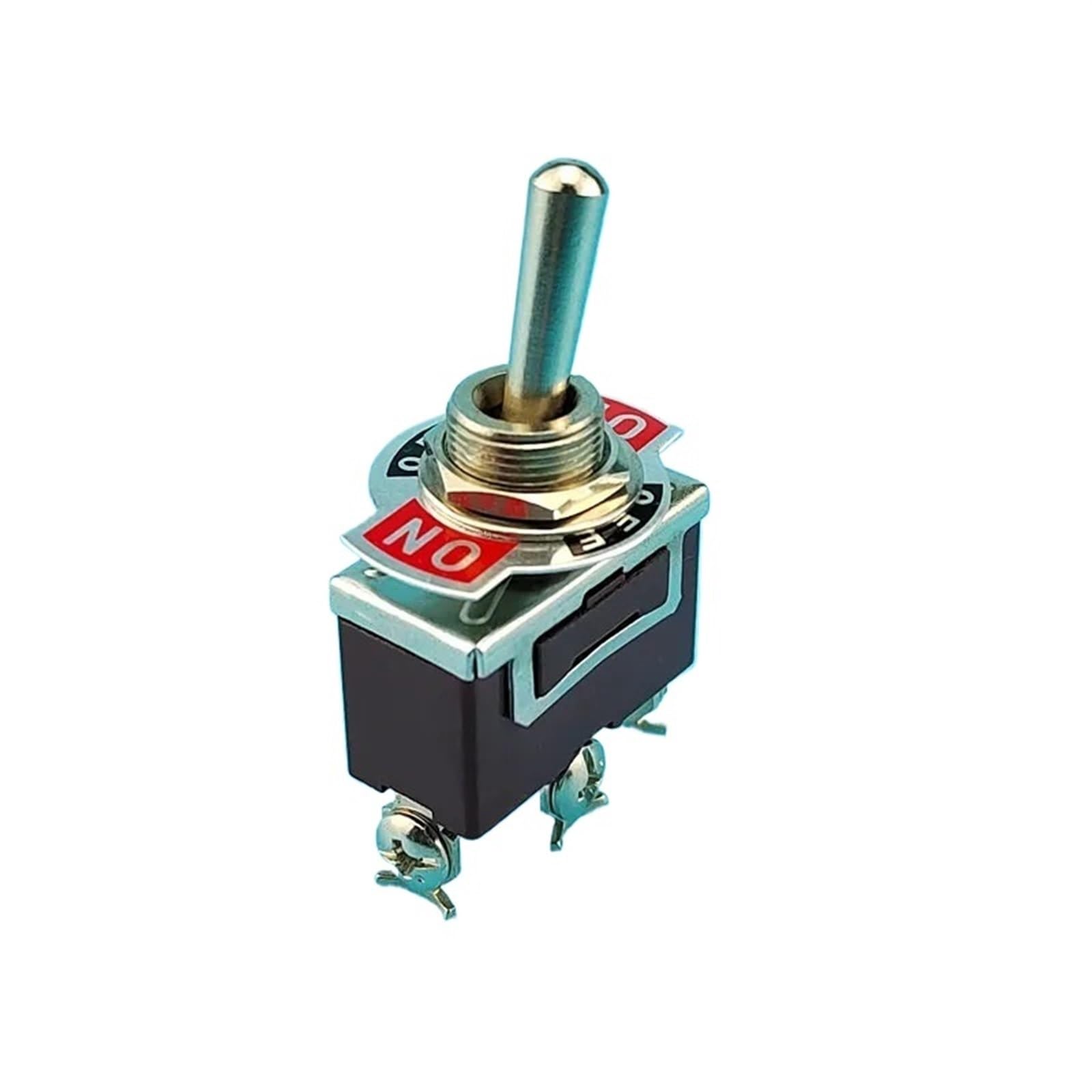 Interruttore a bilanciere da 12 mm IP22 KN3C-102 Perno a vite 3 Interruttore a pulsante a 2 velocità con cappuccio impermeabile Punto argento in legno incollato
