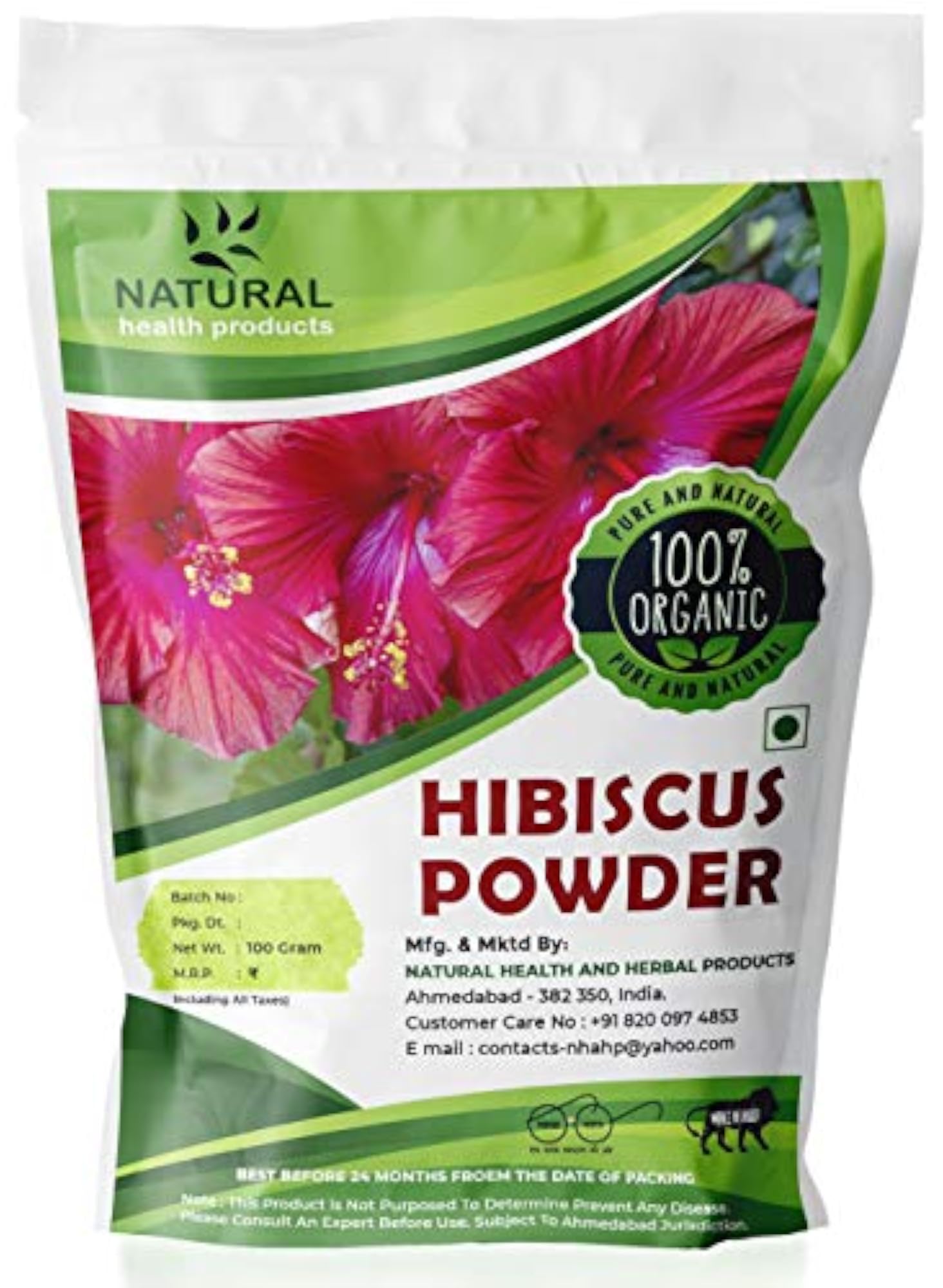 Hibiscus Flower Powder, 100g