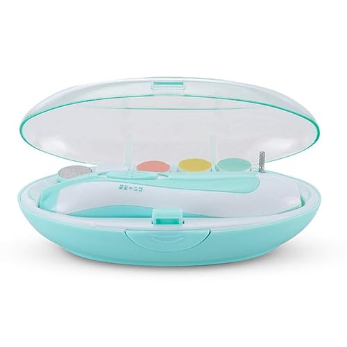 Limadora de uñas para bebé, limpiadora de uñas eléctrica segura para bebés con luz, batería de uñas para recién nacidos, cortaúñas para uñas de bebé