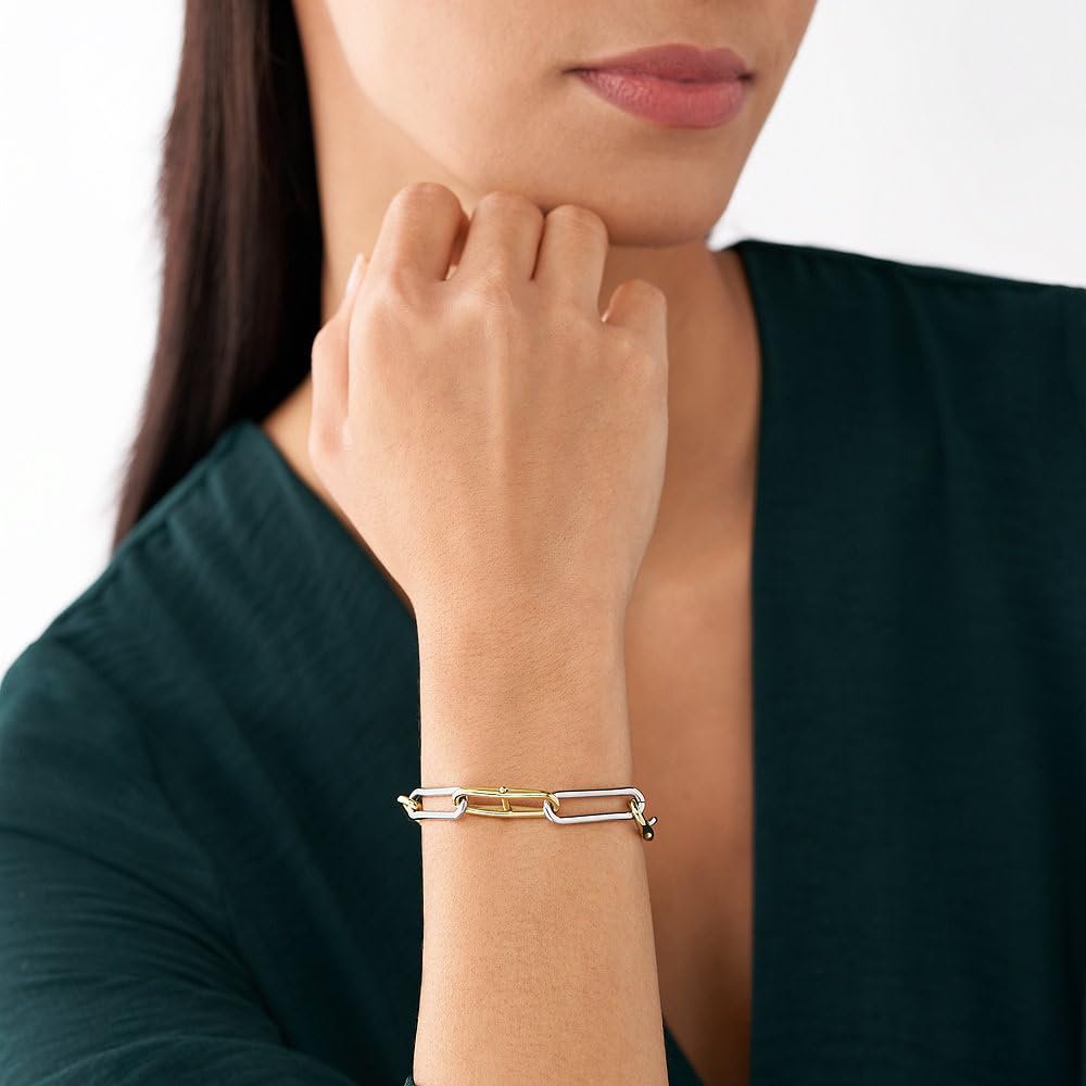 Fossil Heritage Damen Edelstahlarmband mit Karabiner oder Knebelverschluss