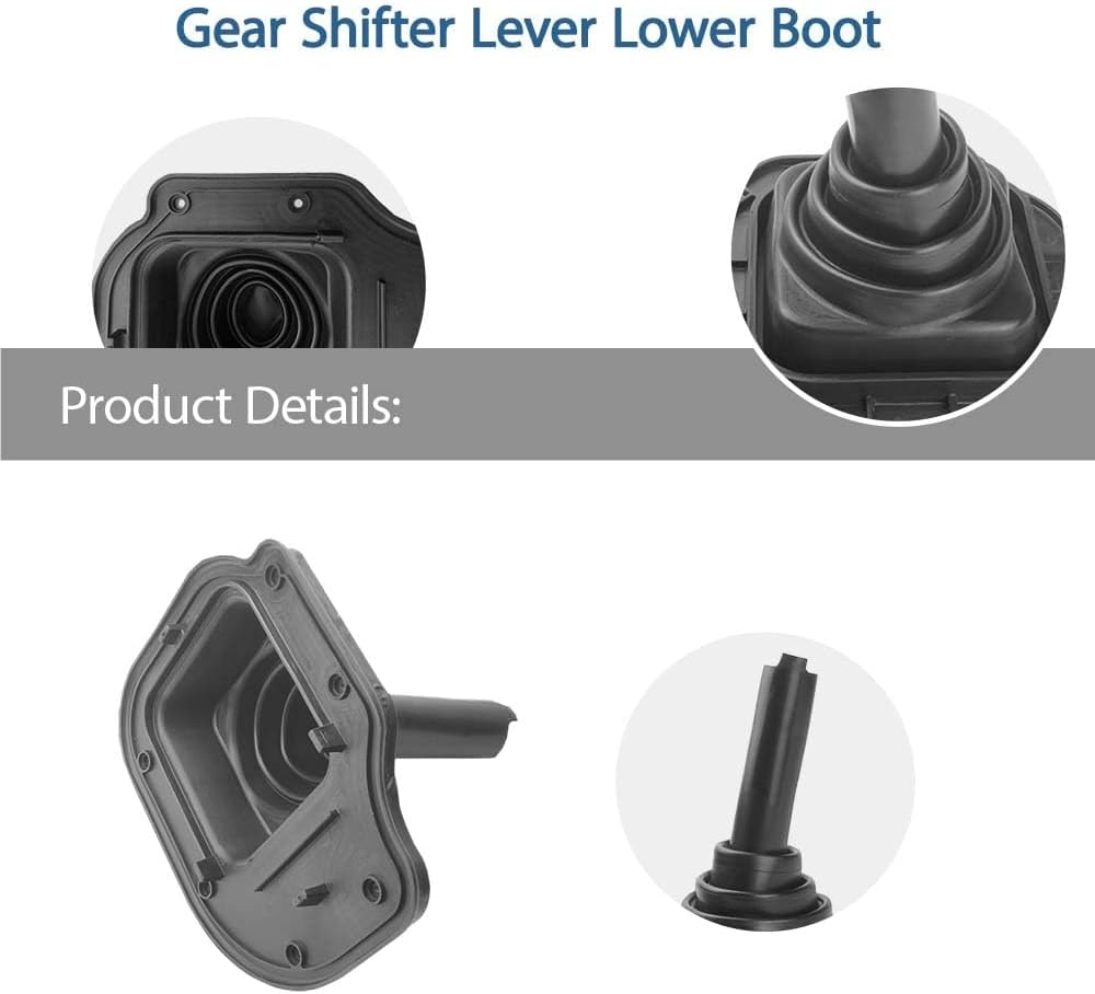 Peintu Gear Shifter Lever Lower Boot 55398764AA 55366707AC Compatible with Dodge Ram 1500 2500 3500 4500 5500 G56 Manual Transmission 2005-2018