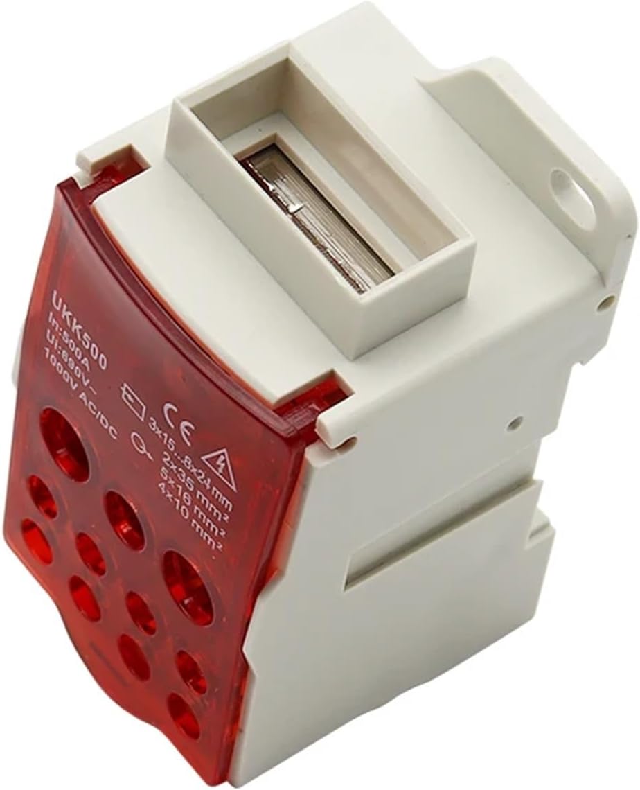 1pcs UKK500A 690V DC AC High Current Terminal Block DIN Rail Type Single Pole Junction Box Distribution Box Wire Connector