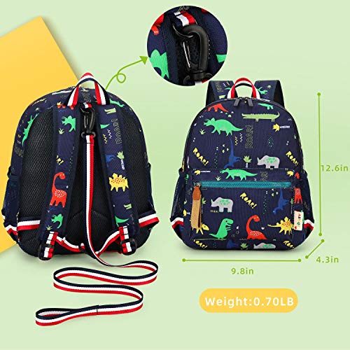 Willikiva Cartoon Bus 12 Kindergarten Backpack For Kids Girls And Boys,Waterproof Preschool Toddler Backpack Wiht Leash And Safety Harness(Blue) #TOP2