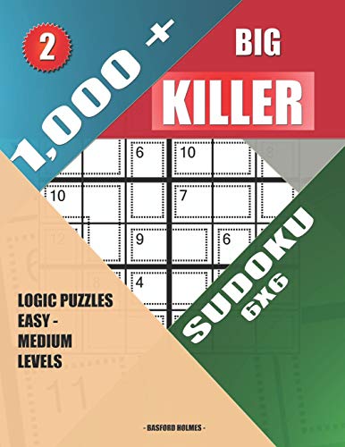 1,000 + Big killer sudoku 6x6: Logic puzzles easy - medium levels