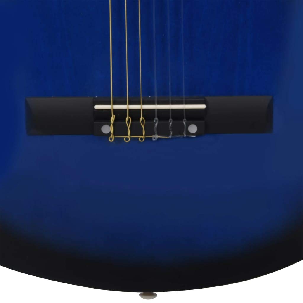 Guitarra española clásica niños y Principiantes 1/2, Color Azul