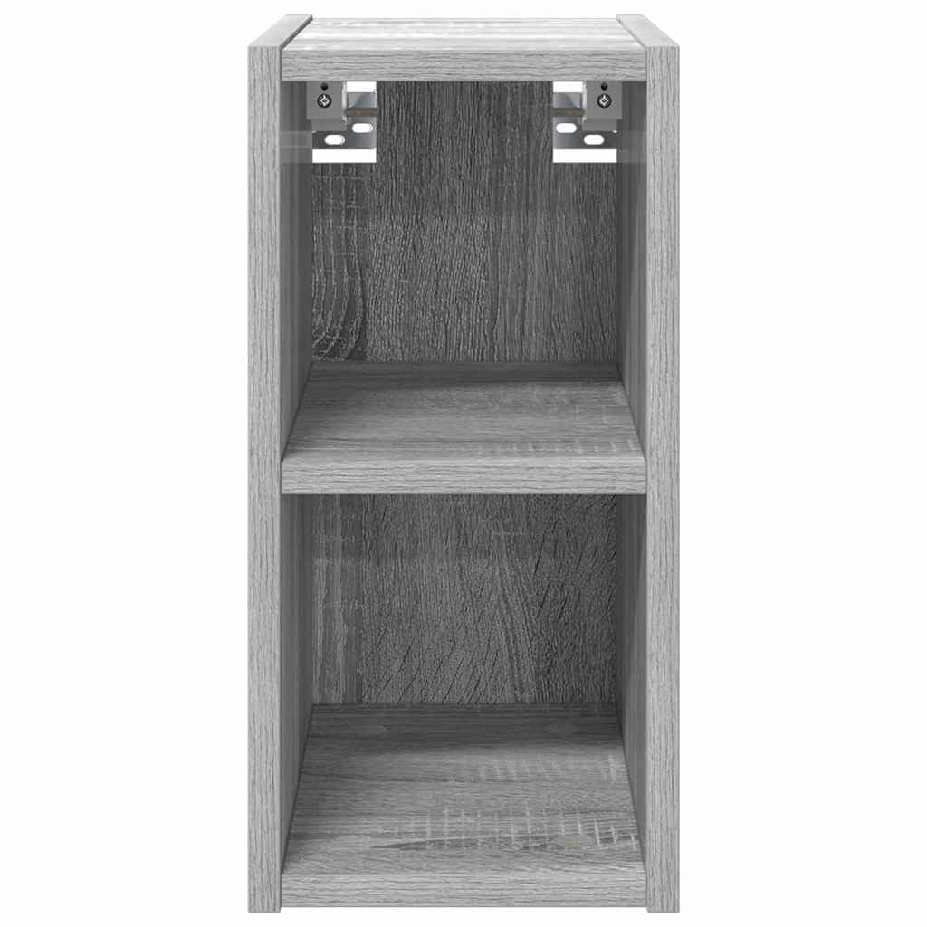 Hängeschrank Graues Sonoma Holzwerkstoff 20 x 29,5 x 40 cm mit viel Stauraum für Küche, moderner Wandschrank, ideal als Vorratsschrank, Organizer für Geschirr und Besteck