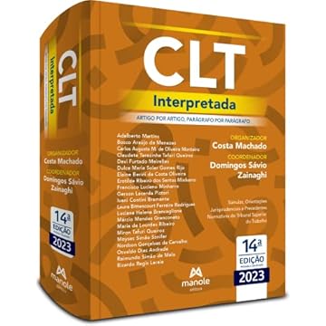 Capa do livro CLT Interpretada: Artigo por artigo, parágrafo por parágrafo