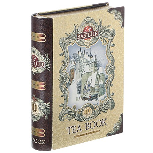 Basilur | Gift Tea Set | Tea Book -Vol 2 | Collectable Metal Tin Caddy | Pure Ceylon Black Tea With Fruits| 100G /3.52 Oz. #TOP2
