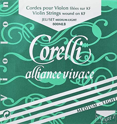 Cordes Corelli Alliance violon Light 800MLB pour réduire la fatigue des doigts