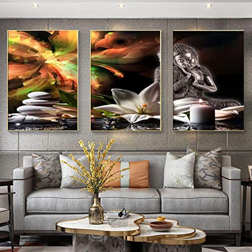 Peinture Affiches Salon Bouddha Toile pour Rompre la Monotonie des Murs