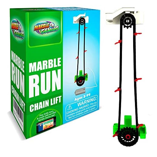 Marble Genius Automatic Chain Lift - Marble Run Accessory Add-On Set