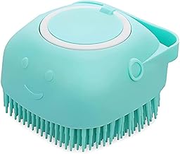 DIGEE MIGEE Dog Bath Brush Body Scrubber Shampoo Dispenser Remover For Shower Bathing and Soft Silicone Brushes For Pet Puppy Dogs Cat Rabbit Horse,Shampoo Dispenser (Multicolor 1 pcs)