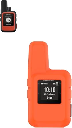 Case for Garmin inReach Mini2, Sillence Material,Shock-Absorbing and Anti Drop Protection Soft Shell,Orange.