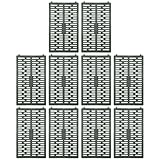 MospdyGear Set mit 10 Baumschutz Stamm und 40 Kabelbindern, 33 × 20 cm, Verstellbare Stammschutzvorrichtungen, Geeignet für Hausgärten Grünflächen, Spielplätze (Grün)