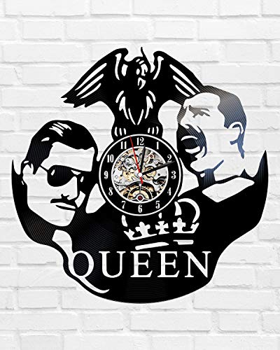 Reloj de pared analógico Kovides de vinilo, 12 in