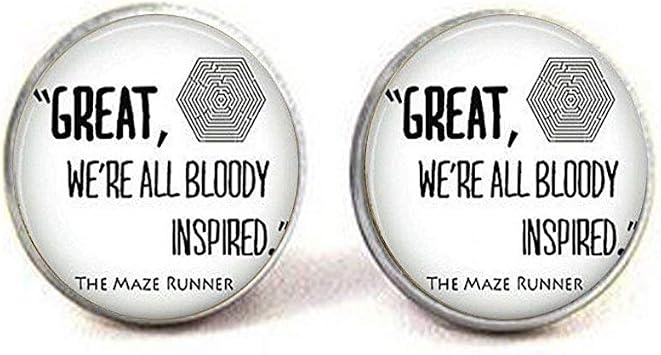 Glass Dome The Maze Runner Cufflinks