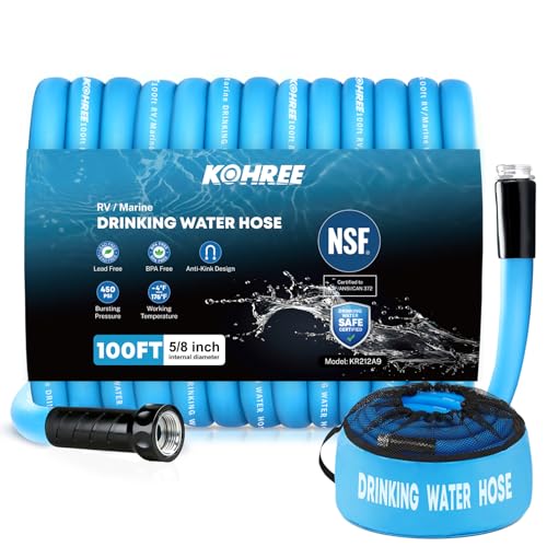 Kohree 100FT NSF 372 Drinking Water Hose