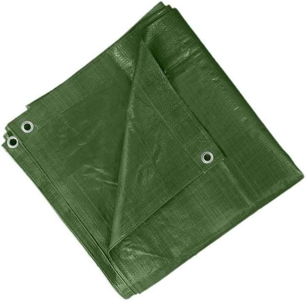 All4All Waterproof Tarpaulin - Fabric Tarpaulin - UV-Resistant Tarpaulin for Garden Outdoor Construction & Warehouse - Robust Protective Tarpaulin - Cover - Green 120 g - 3 x 3 m - 120/160/80 g/m26