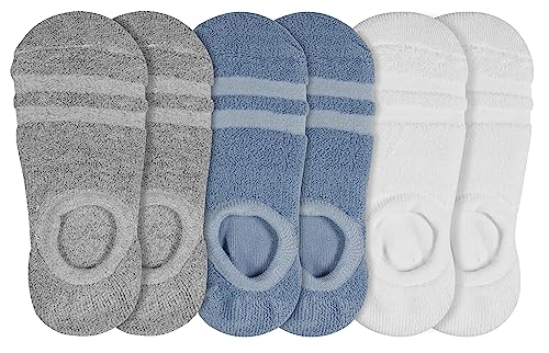 Sof Sole Women’s Non-Cushioned Ultra High Vamp Reverse Terry Soft Comfort Sock with Non-Slip Heel Grip, Multi-Pack (6-pair)2