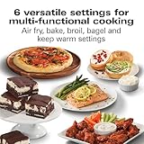 Hamilton Beach Professional Sure-Crisp Digital Air Fryer Toaster Oven Combo with 6-in-1 Functionality, 1500 Watts, 10-inch Pizza / 4 Slice Capacity, Stainless Steel (31241)
